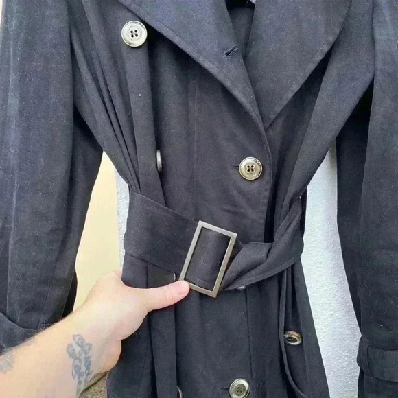 Lena Hoschek coat black 50s winter jacket L - Picture 3 of 6